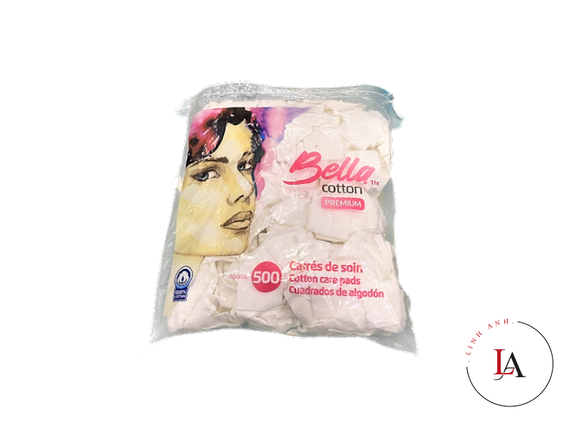 Bông Tẩy Trang Bella 500 miếng